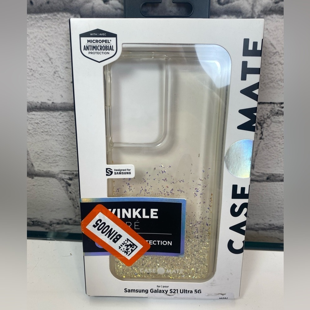 Samsung Galaxy S21 Ultra 5G Twinkle Hombre Glitter Hard Shell Phone Case NWT